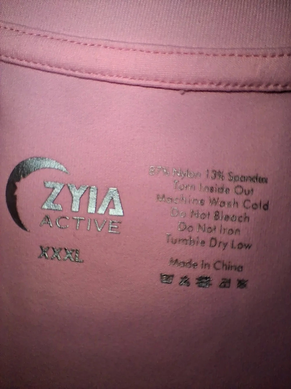 ZYIA Youth Light Pink Cropped Tank
